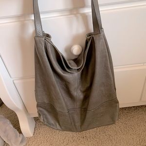 Banana Republic Leather Gray Purse